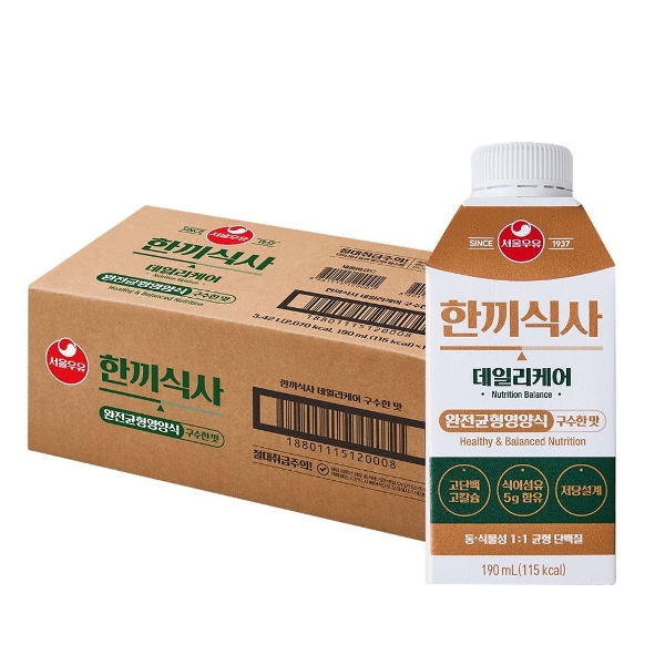 서울우유 한끼식사 190mlx18개