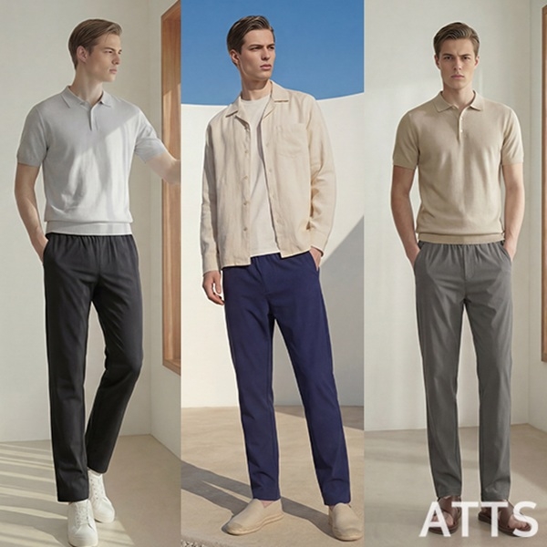 26SS [ATTS] 냉감 스판 팬츠 3종, 남성