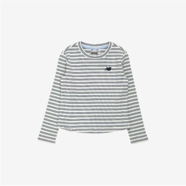 뉴발란스키즈 NBSC스트라이프 골지 티셔츠 NK9BG1772G(51)Light Blue
