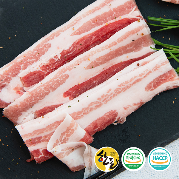 [육육마켓] 국내산 한돈 대패삼겹살 1.2kg