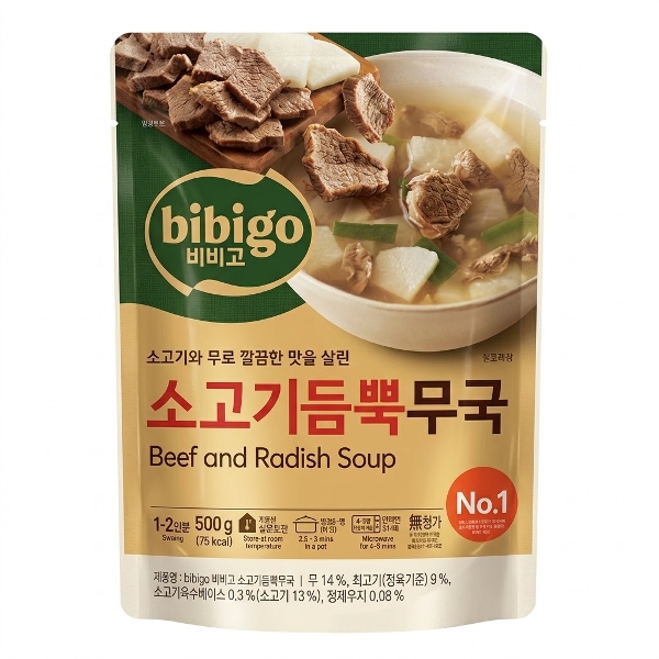 비비고 소고기듬뿍 무국 500g x 6개