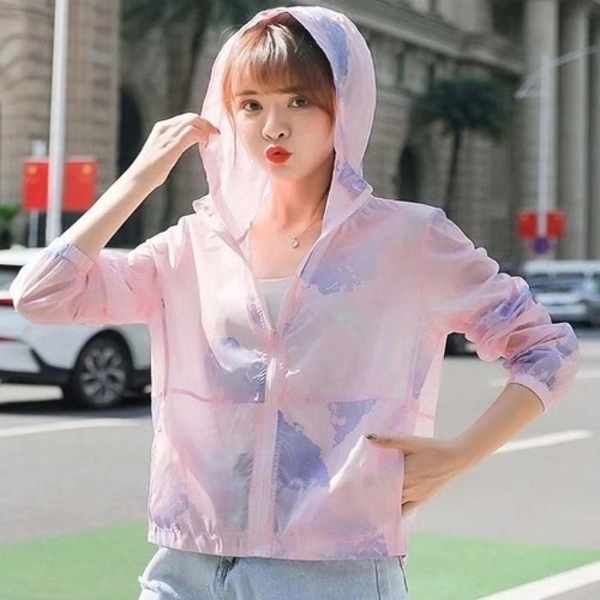자외선 차단 여성 얇은 미우 후드집업 여름 바람막이
