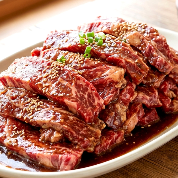 [대용량 1KG] 국대 황제 양념 소갈비살 구이 1kg (5인분 구성)