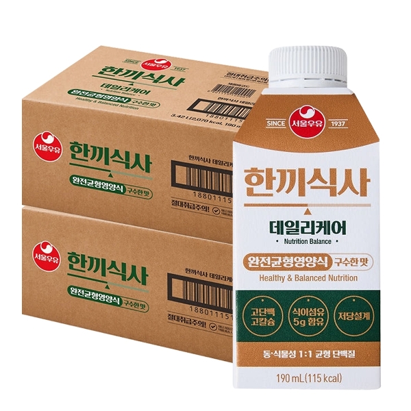 서울우유 한끼식사 190ml X 36개