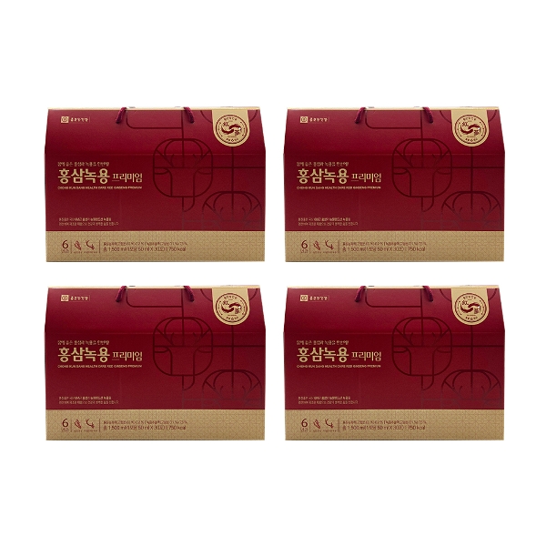 종근당건강 홍삼녹용 프리미엄 50ml x 30포 x 4박스 /Hb