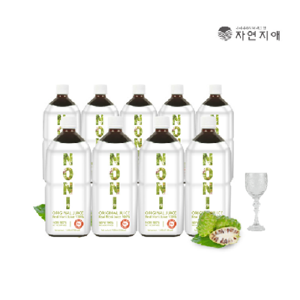 [자연지애] 100％착즙 노니주스 1000ml * 9병