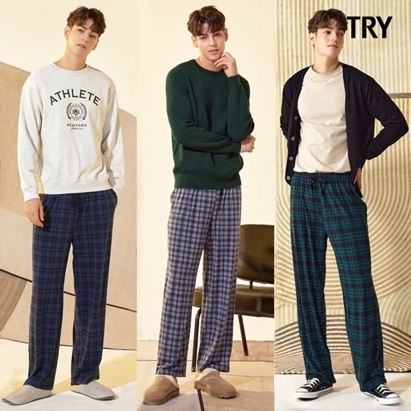 24FW TRY 남성 기모 파자마 팬츠 3종