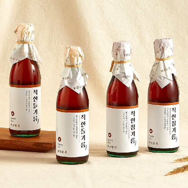 [꼬소명가] 단 1회 착유, 침전물 없는 깨끗한 착한참기름 350ML X 2병