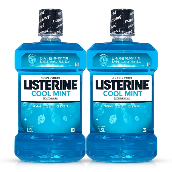 리스테린 쿨민트 1.5L 2개