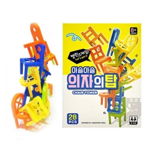 ( )재미존 의자의탑_의자쌓기 보드게임  8세이상 - 개 1개입 2인보드게임 초등보드게임 가족게임