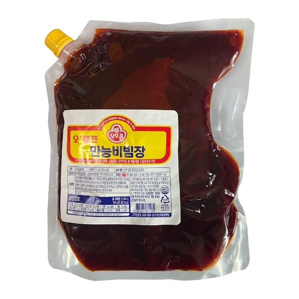 오뚜기 오쉐프 만능비빔장 2kg (스파우트팩) 1개