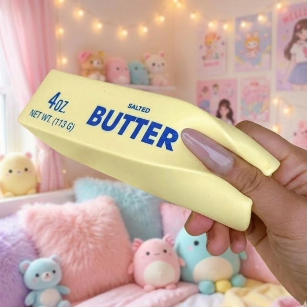 (제품선택 버터 스퀴시)버터스퀴시 말랑이 스퀴시 폭신 쫀쫀 말랑 스트레스 볼 버터바 구름 촉감