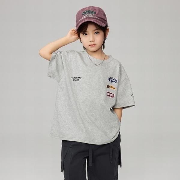 베비포 주니어 남아 반팔티 초등 레터링 오버핏 여름 티셔츠 XQ3