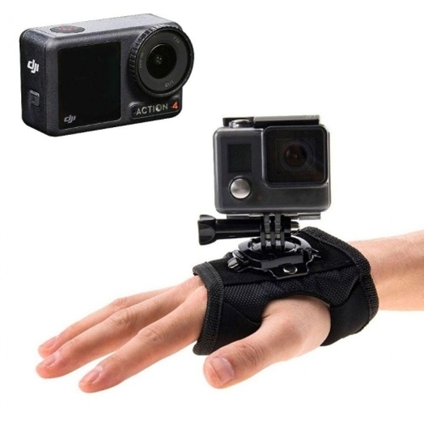 ( )DJI 오즈모 액션 4 호환 액션캠 핸드 스트랩 글러브 장갑 거치대