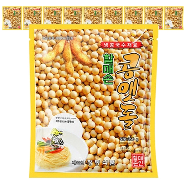 할매손 콩맷돌 콩국물가루 850g x 10개 콩국수용