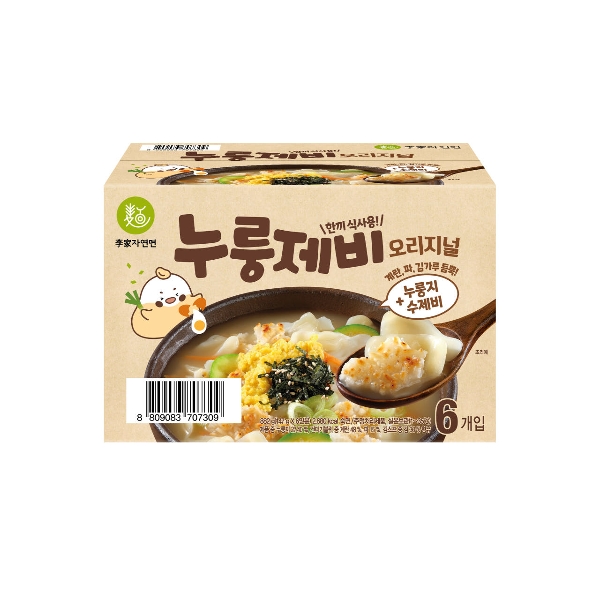 [이가자연면] 누룽제비 오리지널 6개입
