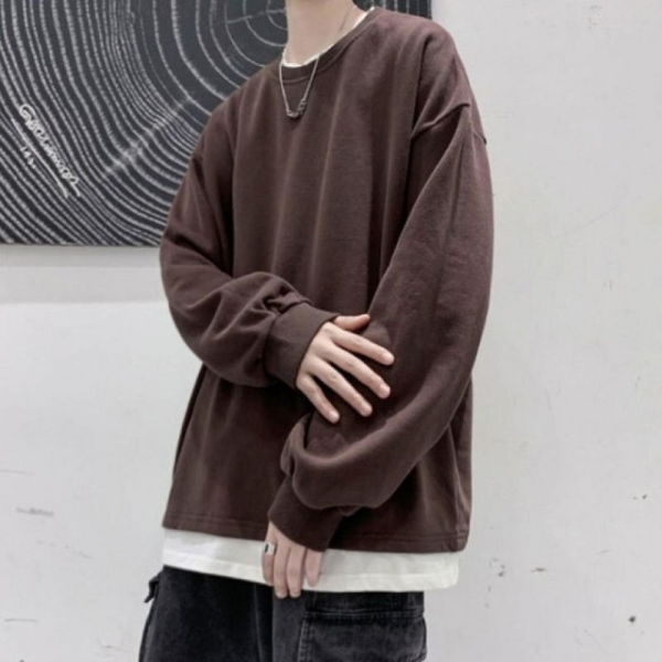 남녀공용 가을티셔츠 긴팔 봄 가을 간절기 상의