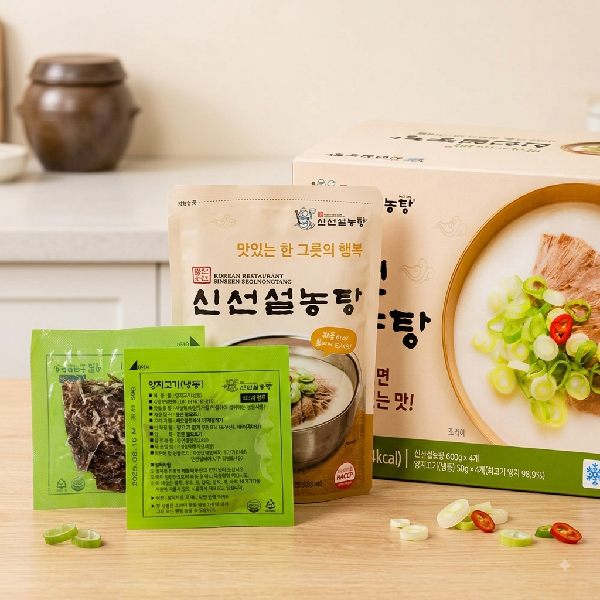 신선설농탕 2.6kg (650g * 4개입) / 설렁탕