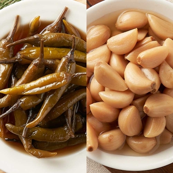 간장고추장아찌 1kg + 알마늘 1kg