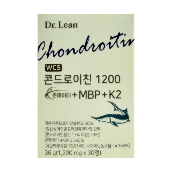 닥터린 콘드로이친 1200 콘레이티+ MBP+K2 1200mg x 30정 x 1박스 -AO-