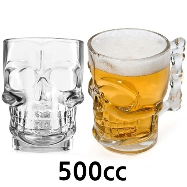 크리스탈 해골맥주잔 500cc 맥주컵 파티컵 파티용품 (WABAD18)