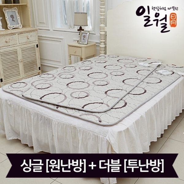 일월 워셔블 M2 카본 전기매트_세트(싱글+더블)