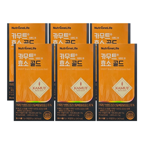 뉴트리원 카무트 효소 골드 3g x 30포 x 6박스 /An