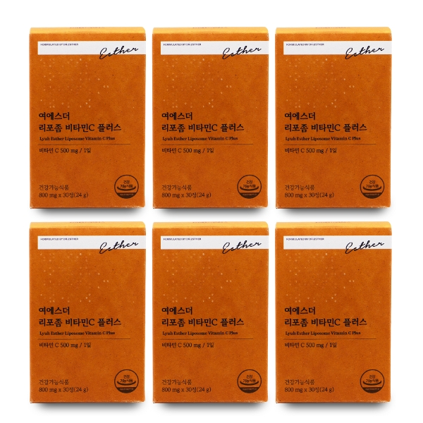 에스더포뮬러 여에스더 리포좀 비타민C 플러스 800mg x 30정 X 6박스 I