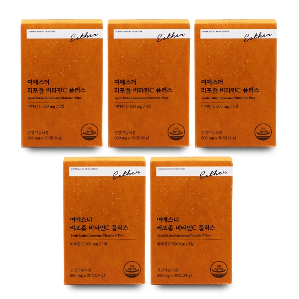 에스더포뮬러 여에스더 리포좀 비타민C 플러스 800mg x 30정 X 5박스 I