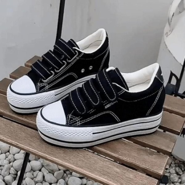 아무 8cm 찍찍이 통굽 키높이 스니커즈 운 조깅화