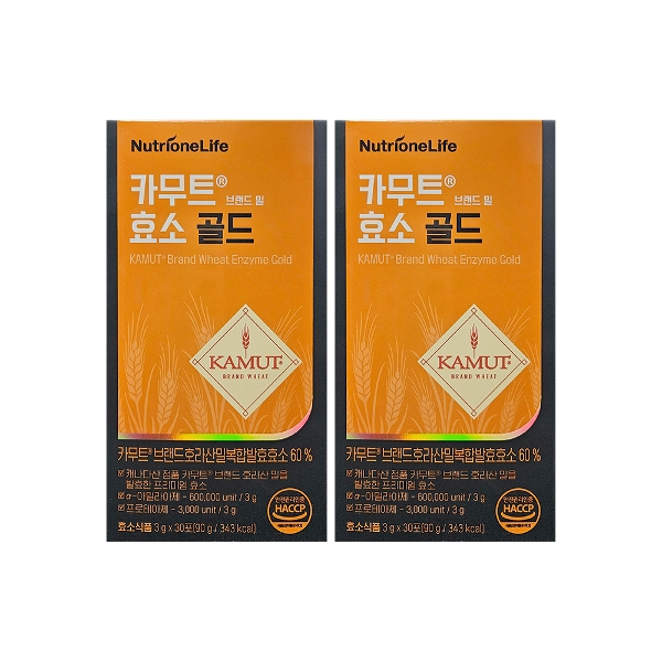 뉴트리원 카무트 효소 골드 3g x 30포 x 2박스 /An