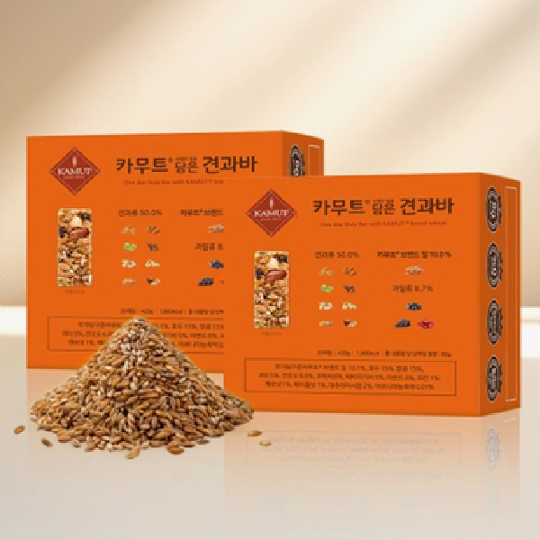 [싱글구성] 카무트® 브랜드 밀을 담은 견과바 40개