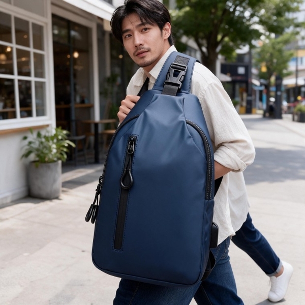 남성 슬링백 크로스백 메신저백 경량 백팩 여행 가방 야외 활동 산책 보조
