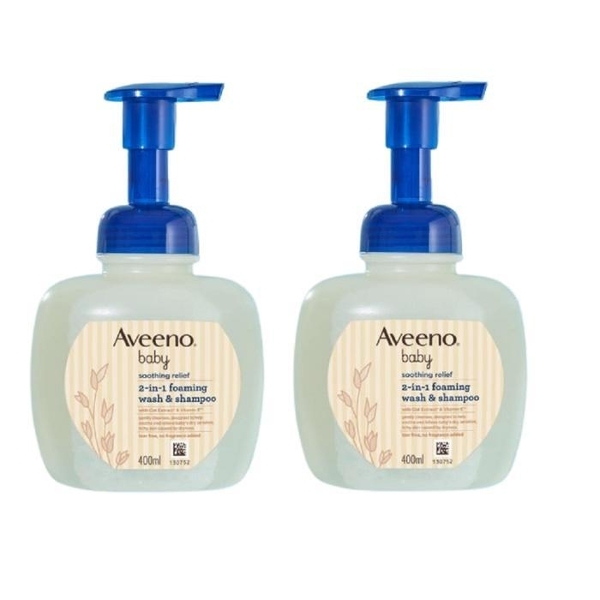 아비노베이비 수딩릴리프 거품형 포밍워시 n 샴푸 400ml 1+1 총2개 자극없이 순한