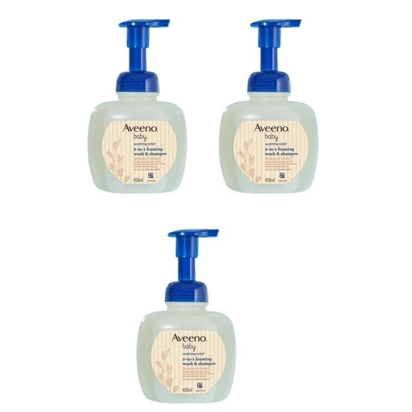 아비노베이비 수딩릴리프 거품형 포밍워시 n 샴푸 400ml 2+1 총3개 자극없이 순한