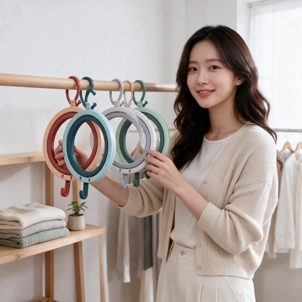 모자걸이 가방 정리대 옷장 벽걸이 후크 행거 도어 수납 거치대 5개입