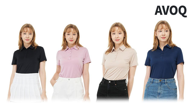 [아보크] 아이스 기능성 카라티셔츠 4+4 총 8종 , 여성