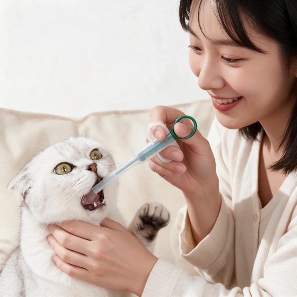 고양이 강아지 반려동물 투여기 반려견 영양제 급여 용품 케어 아이템 집사