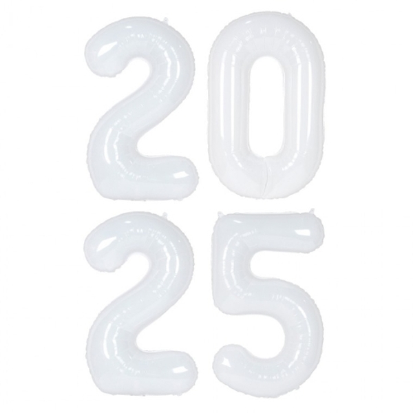 숫자은박풍선(대)화이트2025패키지