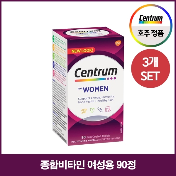 [센트룸] 종합비타민 여성용 90정 X3