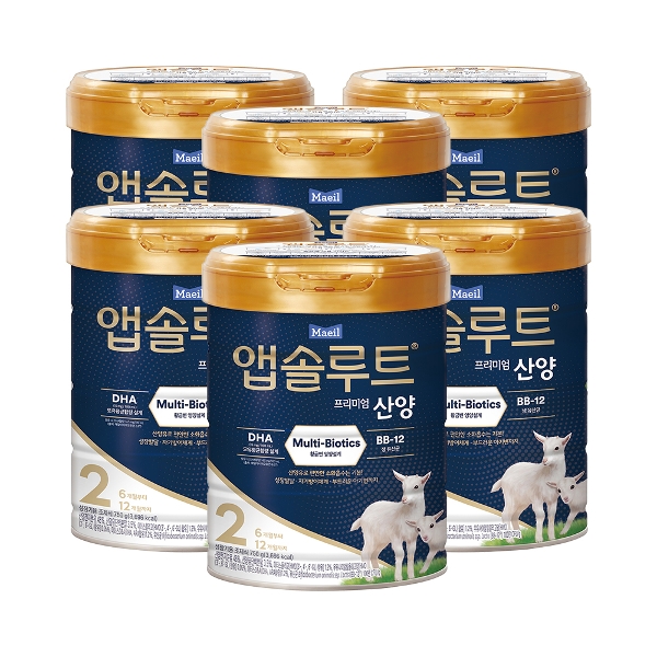 [매일] 앱솔루트 산양 분유 2단계 750g  6캔