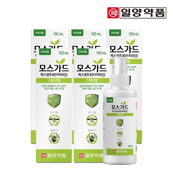 [일양약품] 모스가드 스프레이(모기,진드기기피/100ml) 5통