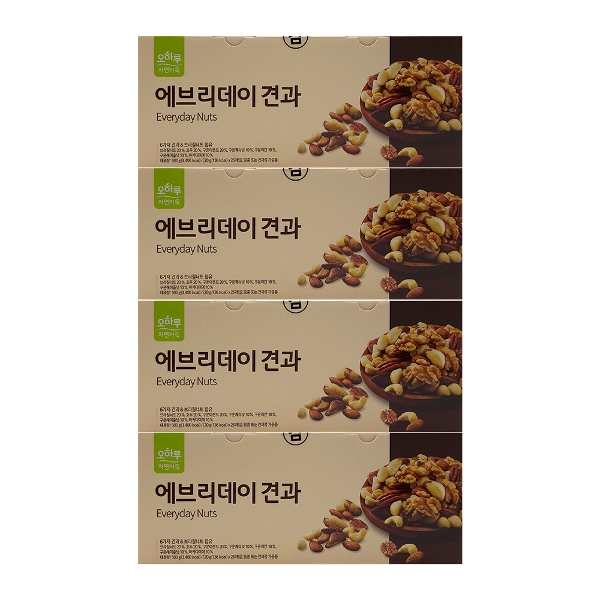 오하루 자연가득 에브리데이 견과 20g x 25개입 x 4박스 /Hb