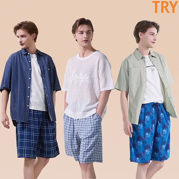 [25신상] TRY 남성 인견100 쿨 파자마팬츠 3종