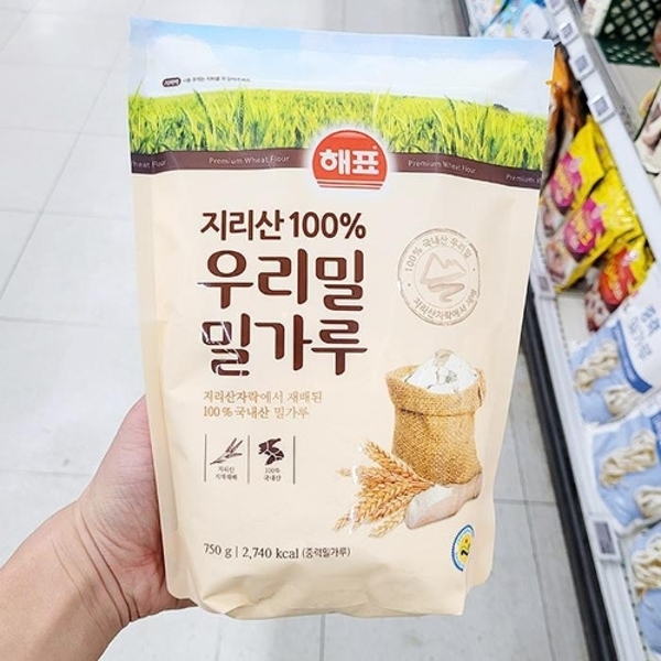 [에이알비티] 해표 지리산 100 우리밀 밀가루 750g  P00371063