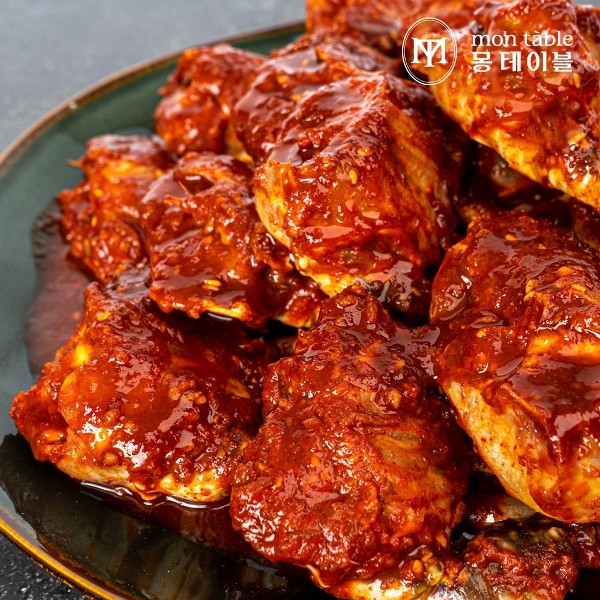 [몽테이블]국내산 연평도 양념게장 1kg(7-8미)