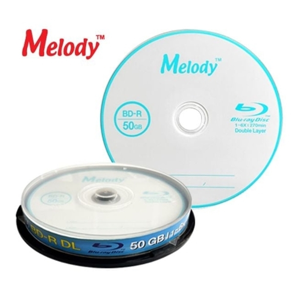 (멜로디)블루레이 6배속 50GB BD-R DL 10P CAKE