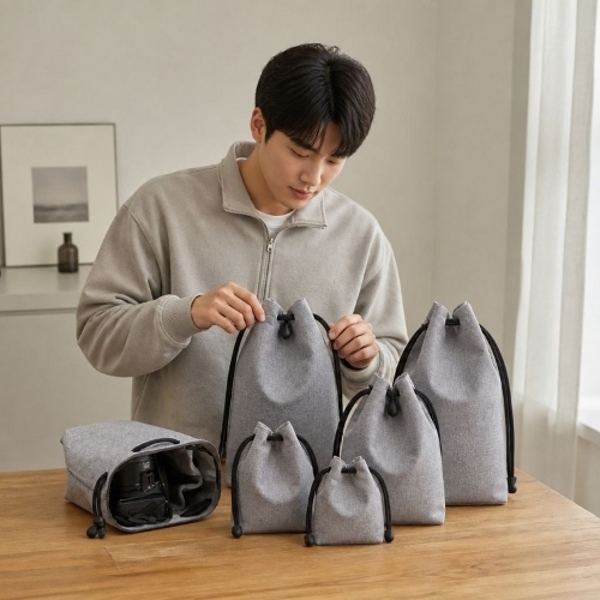카메라 렌즈 보관 케이스 미러리스 파우치 가방 소품 수납용