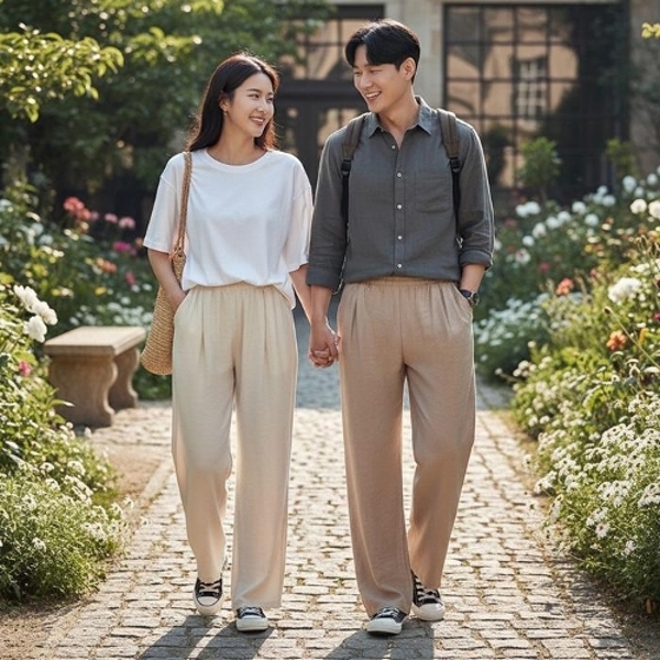 폴랫츠 린넨 투턱 와이드바지 SD-262022
