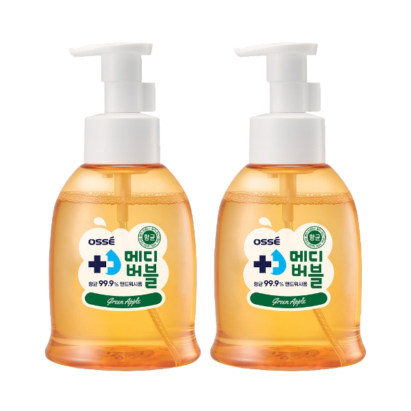 오쎄 메디버블 항균 핸드워시 거품형(500ml) 2개 그린애플향